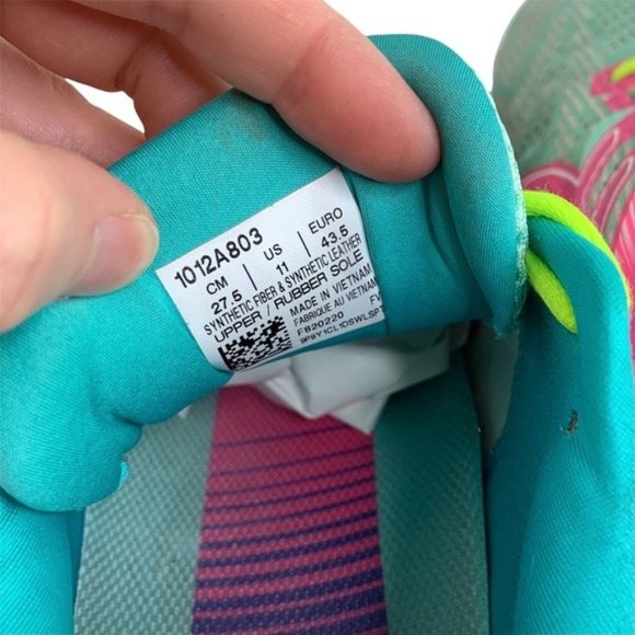 Asics GT-2000 Lace Up Sneakers Fresh Ice Colorway Green Teal Pink Purple - Picture 5 of 11